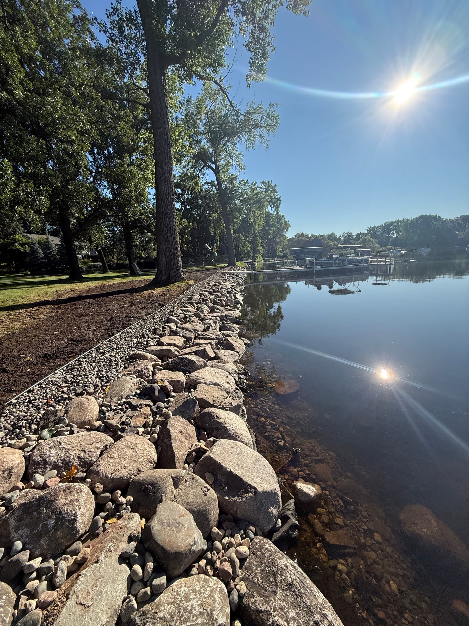 Gallery photos for Ice Heave Shoreline Repair and Rip Rap Installation on White Bear Lake: Image #1