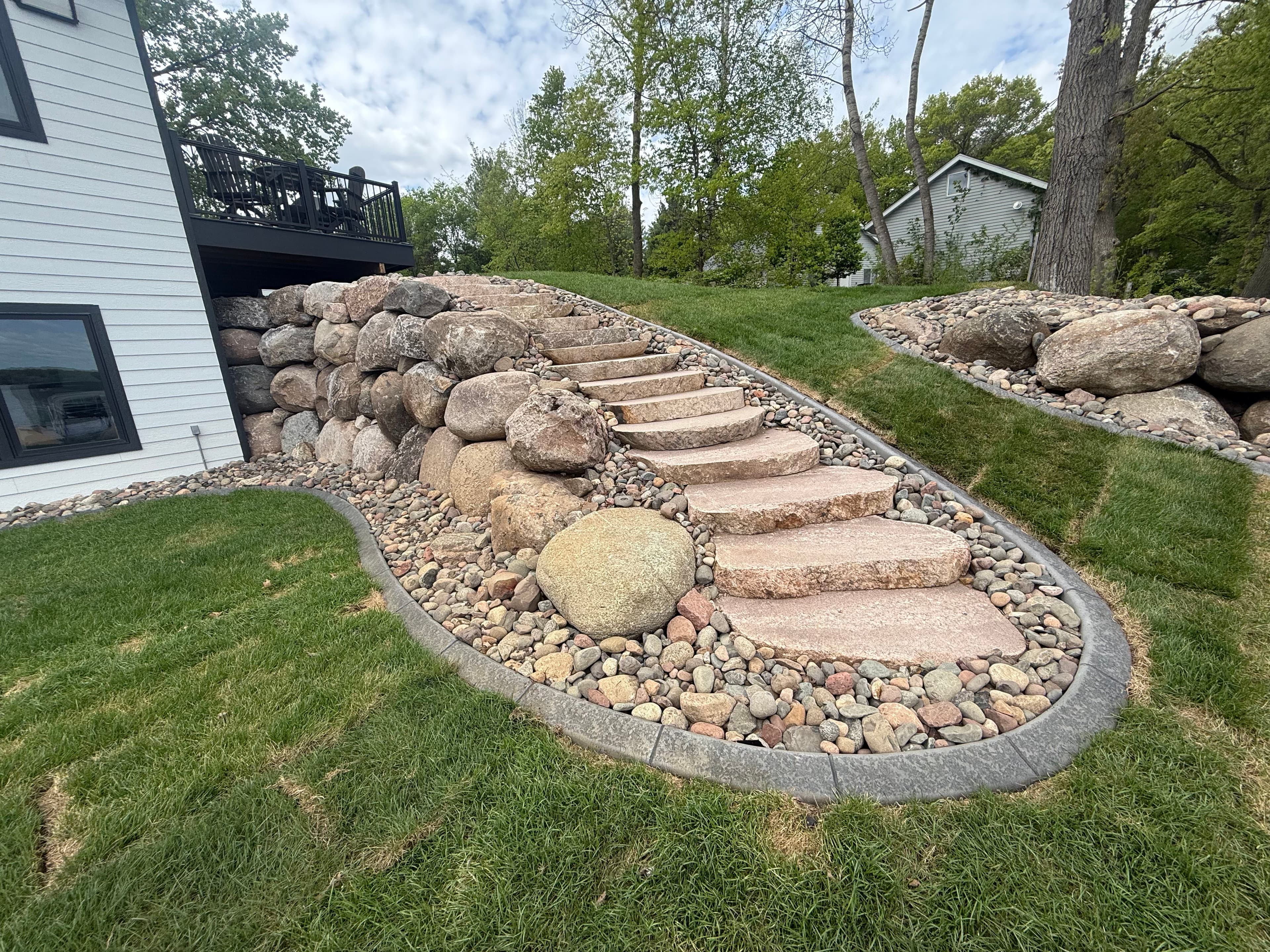 Project Natural Stone Retaining Walls and Steps That Actually Last image